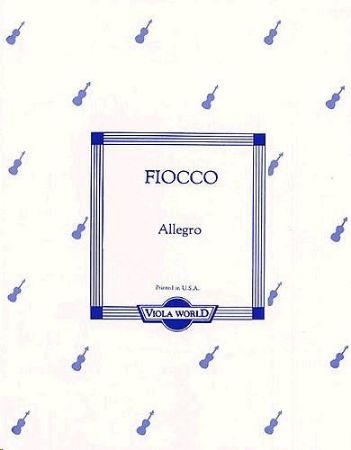 FIOCCO:ALLEGRO VIOLA & PIANO