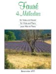 FAURE:4 MELODIES FOR VIOLA AND PIANO