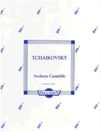 Slika TCHAIKOVSKY:ANDANTE CANTABILE VIOLA & PIANO