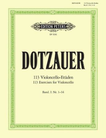 Slika DOTZAUER:113 VIOLONCELLO ETUDEN/ETUDES VOL.1