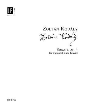 Slika KODALY:SONATE CELLO AND PIANO