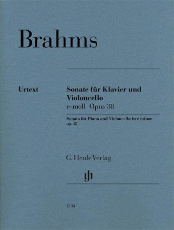 Slika BRAHMS:SONATA FOR CELLO AND PIANO OP.38 E-MOLL