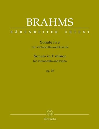 Slika BRAHMS:SONATA FOR CELLO AND PIANO OP.38 IN E-MOLL