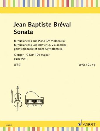 BREVAL:SONATA C-DUR OP.40/1 CELLO