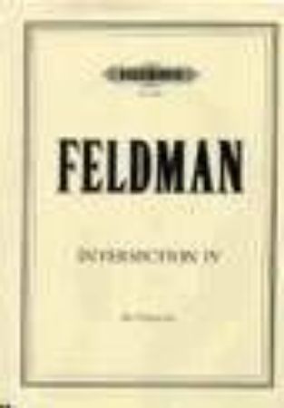 FELDMAN:INTERSECTION IV CELLO