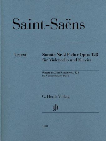 Slika SAINT-SAENS:CELLOSONATE NR.2 F-DUR OP.123