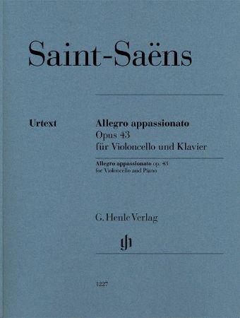 SAINT-SAENS:ALLEGRO APPASSIONATO OP.43 CELLO AND PIANO