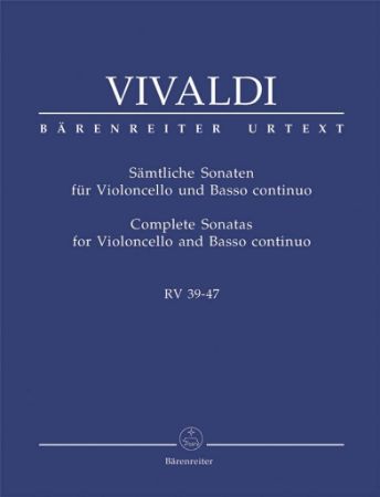 VIVALDI:COMPLETE SONATAS FOR CELLO AND PIANO RV 39-47