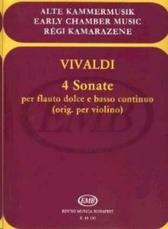 VIVALDI:4 SONATE,FL,CELL.PIANO