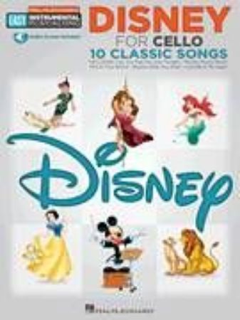 Slika DISNEY FOR CELLO 10 CLASSIC SONGS EASY PLAY ALONG