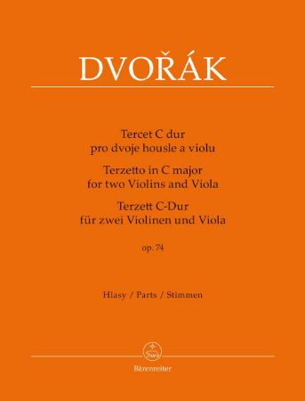 Slika DVORAK:TERZETT C-DUR FOR TWO VIOLINS AND VIOLA