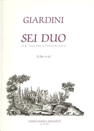 Slika GIARDINI:SEI DUO PER VIOLINO E CELLO