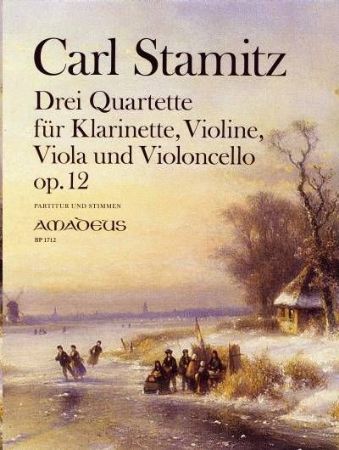 Slika STAMITZ:DREI QUARTETE OP.12 PAERITUR UND STIMMEN