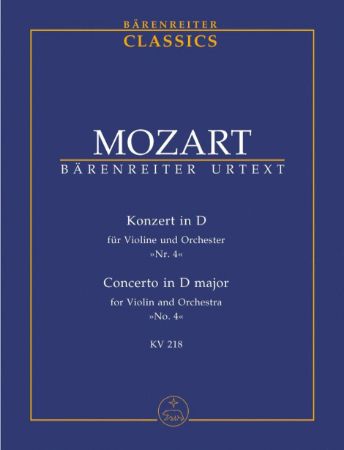 Slika MOZART:KONZERT IN D NO.4 KV218 SCORE