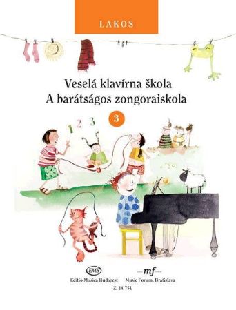 LAKOS:VESELA KLAVIRNA ŠKOLA 3+CD