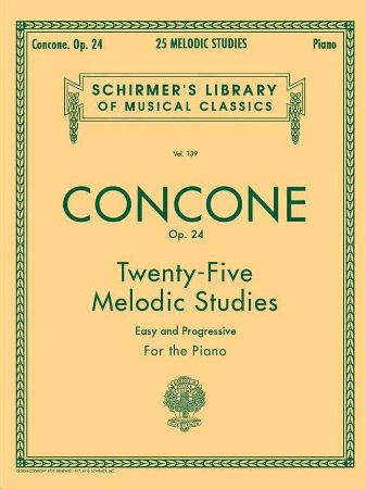 CONCONE:25 MELODIC STUDIES OP.24