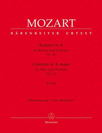 MOZART:CONCERTO IN A MAJOR KV414 NO.12 PIANO RED.