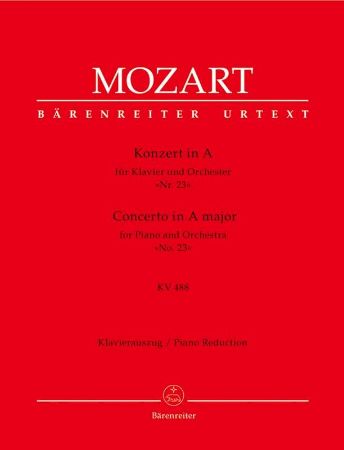 Slika MOZART:CONCERTO IN A NO.23 KV488 FOR PIANO