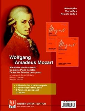 MOZART:COMPLETE PIANO SONATAS 1+2