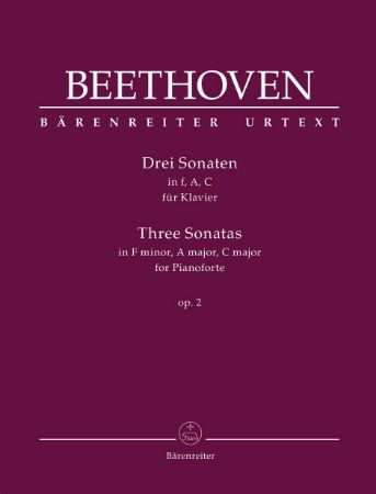 Slika BEETHOVEN:THREE SONATAS OP.2 PIANO