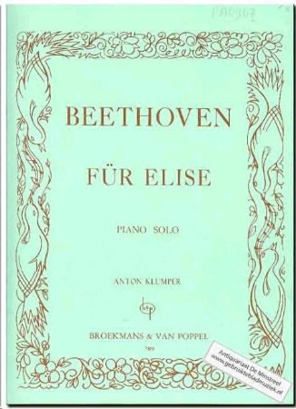 Slika BEETHOVEN:FUR ELISE PIANO SOLO