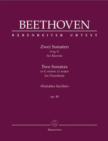 BEETHOVEN:TWO SONATAS OP.49 IN G MINOR & G MAJOR