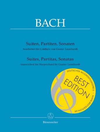 BACH J.S.:SUITES,PARTITES,SONATAS FOR HARPSICHORD BY GUSTAV LEONHARDT