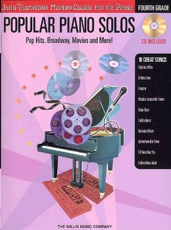 THOMPSON POPULAR PIANO SOLOS 4+CD