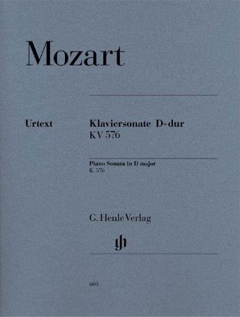 MOZART:KLAVIERSONATE D-DUR KV 576