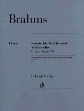 Slika BRAHMS:VIOLONCELLO SONATA F-MAJOR OP.99