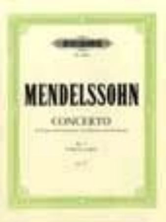 Slika MENDELSSOHN:CONCERTO NO.1 G-MOLL OP.25