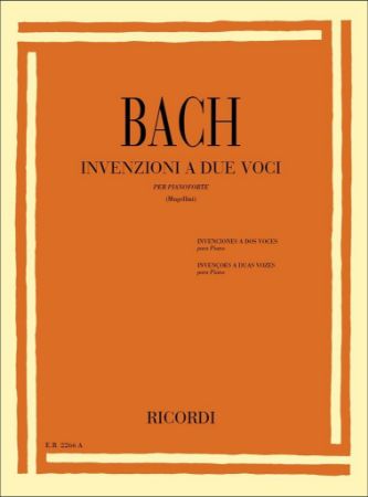 Slika BACH J.S.:INVENZIONI A DUE VOCI,PIANOFORTE (MUGELLINI)