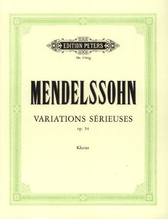 MENDELSSOHN:VARIATIONS SERIEUSES OP.54