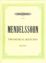 Slika MENDELSSOHN:TWO MUSICAL SKETCHES