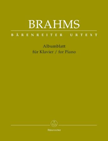 BRAHMS:ALBUMBLATT FUR KLAVIER