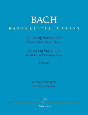 BACH J.S.:GOLDBERG VARIATIONS WITH FINGERINGS