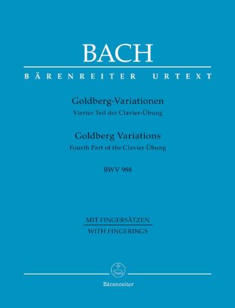 Slika BACH J.S.:GOLDBERG VARIATIONS WITH FINGERINGS