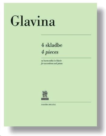 GLAVINA:4 SKLADBE ZA HARMONIKO IN KLAVIR