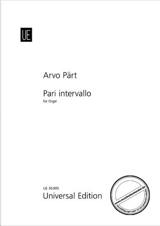 Slika PART:PARI INTERVALLO FOR ORGAN