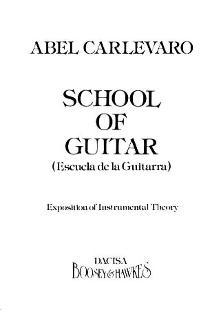 CARLEVARO:SCHOLL OF GUITAR
