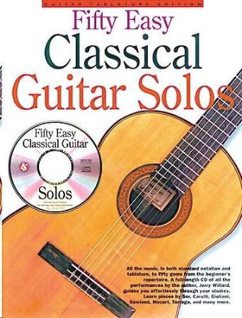 FIFTY EASY CLASSICAL GUITAR SOLOS +CD