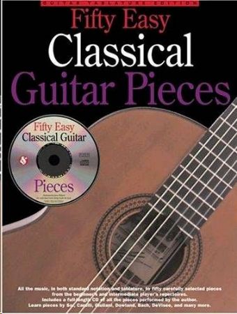 FIFTY EASY CLASSICAL GUITAR PIECES +CD