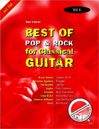 Slika BEST OF POP&ROCK FOR CLASSICAL GUIT