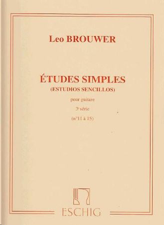 BROUWER:ETUDES SIMPLES 3