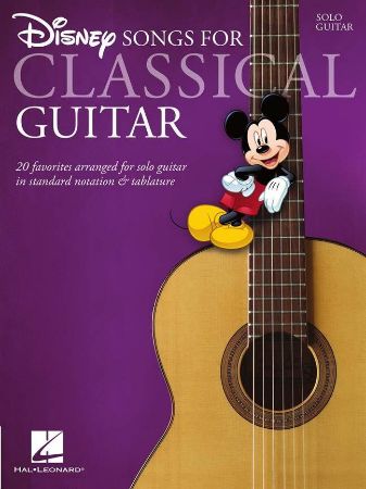 Slika DISNEY SONGS FOR CLASSICAL GUITAR SOLO GUITAR