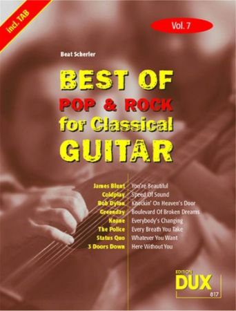 BEST OF POP & ROCK FOR CLASSICAL GUITAR 7