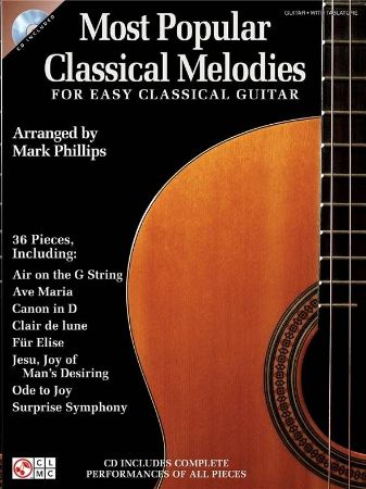 Slika MOST POPULAR CLASSICAL MELODIES EASY GUITAR+CD