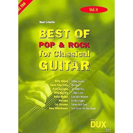 SCHERLER:BEST OF POP & ROCK FOR CLASSICAL GUTAR 9