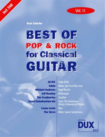 BEST OF POP & ROCK FOR CLASSICAL GUITAR 11