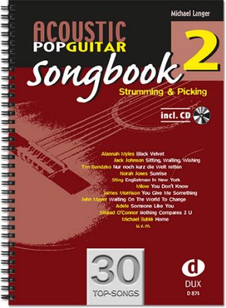 Slika LANGER:ACOUSTIC POP GUITAR SONGBOOK 2+ AUDIO ACCESS